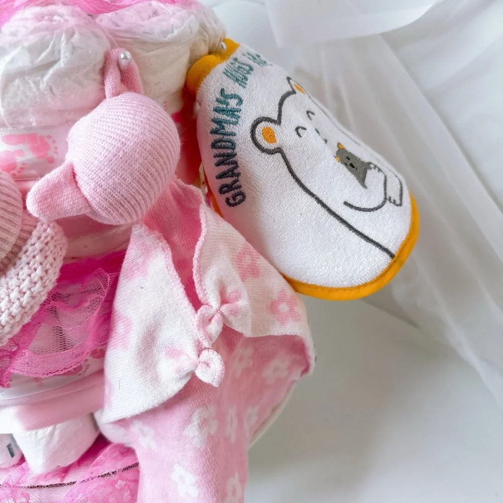 Baby Bear Diaper Cake, Baby Shower Gift